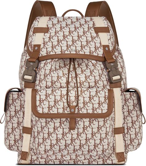 Dior x CACTUS JACK Hit The Road Backpack Coffee Brown